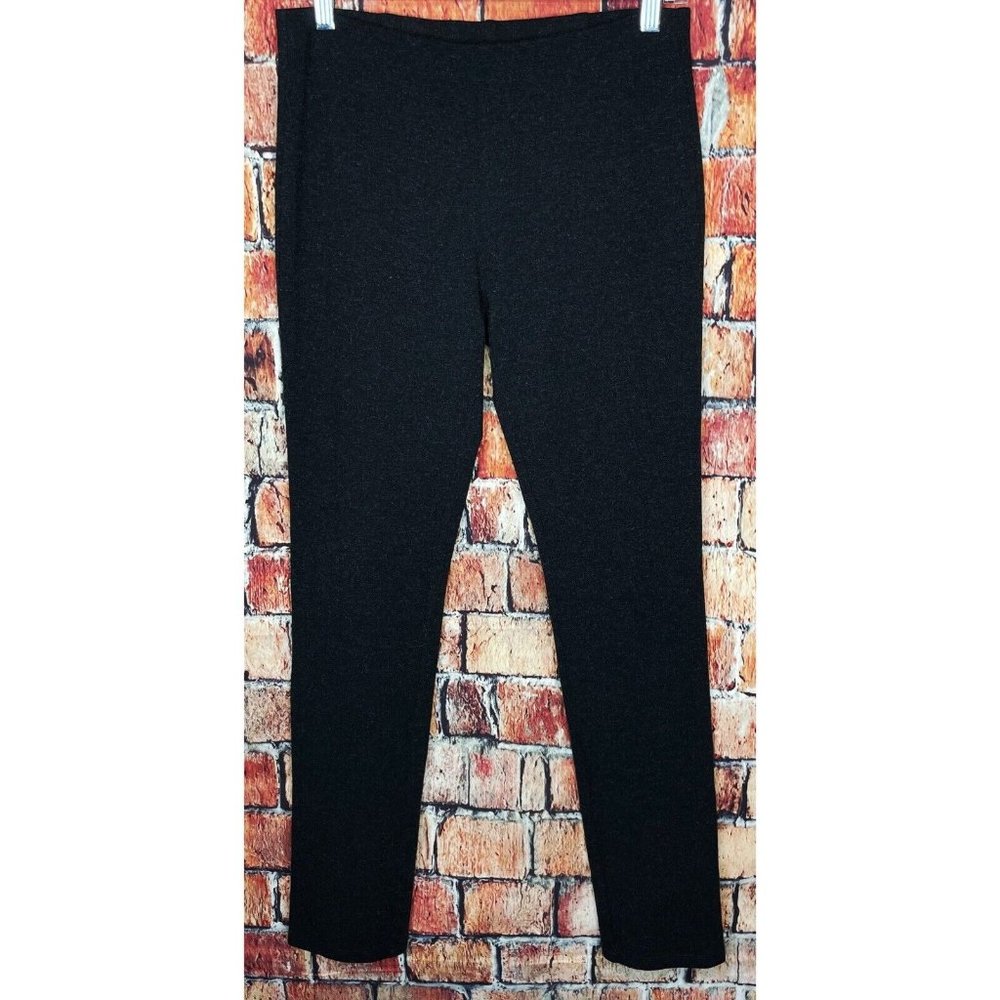 Eileen Fisher Straight Leg XS Black Stretch Leggings Pants